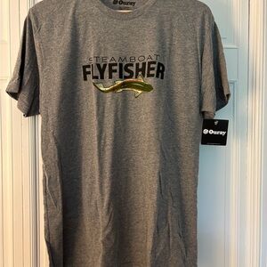 Oura Gray Steamboat Flyfisher Men's T-Shirt